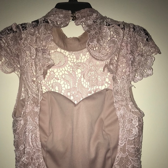 Lace pink prom/formal dress - Picture 7 of 8